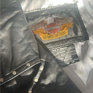 Harley-Davidson Black Leather women’s jacket with Silver Studs